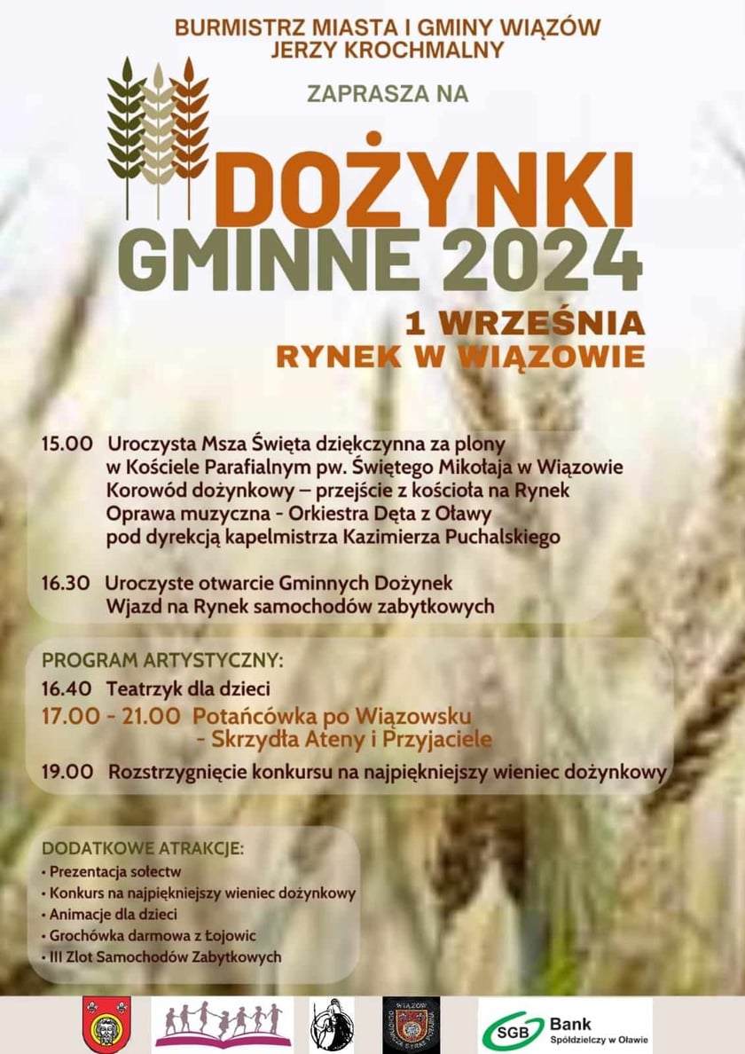 Dożynki w Wiązowie. 1 września