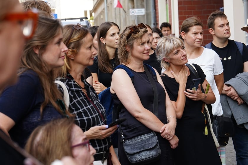 Kamienie pamięci Stolpersteine przy ul. Lelewela, 3 września 2024 r.