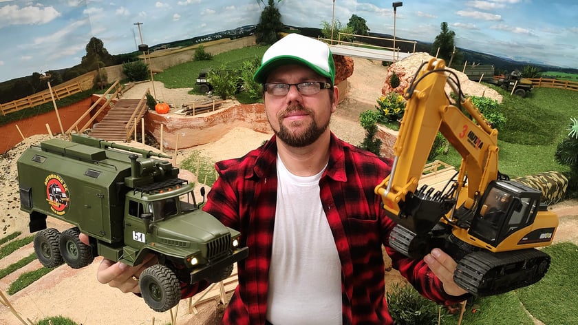 Marcin Leszczyński, właściciel Automanii RC z pojazdami