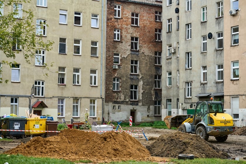 Wycinka drzew na kleczkowskim podwórku została na razie wstrzymana.