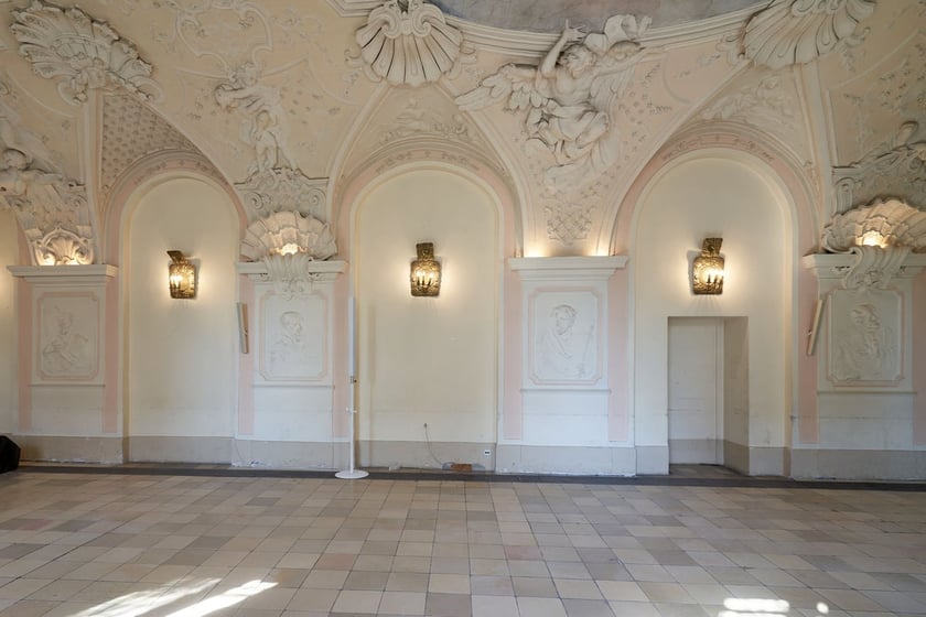 Wnętrze refektarza przy klasztorze dominikanów we Wrocławiu