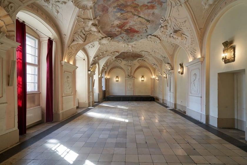 Wnętrze refektarza przy klasztorze dominikanów we Wrocławiu