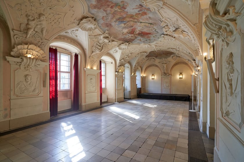 Wnętrze refektarza przy klasztorze dominikanów we Wrocławiu