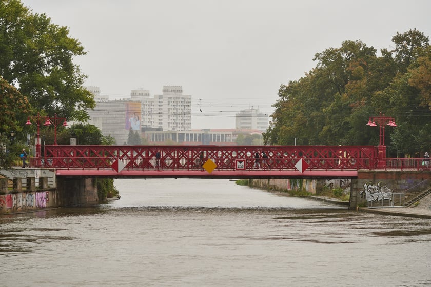 Widok na Odrę we Wrocławiu