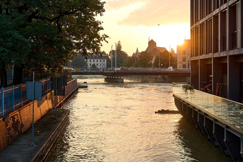 Odra we Wrocławiu, czwartek, 19 września rano