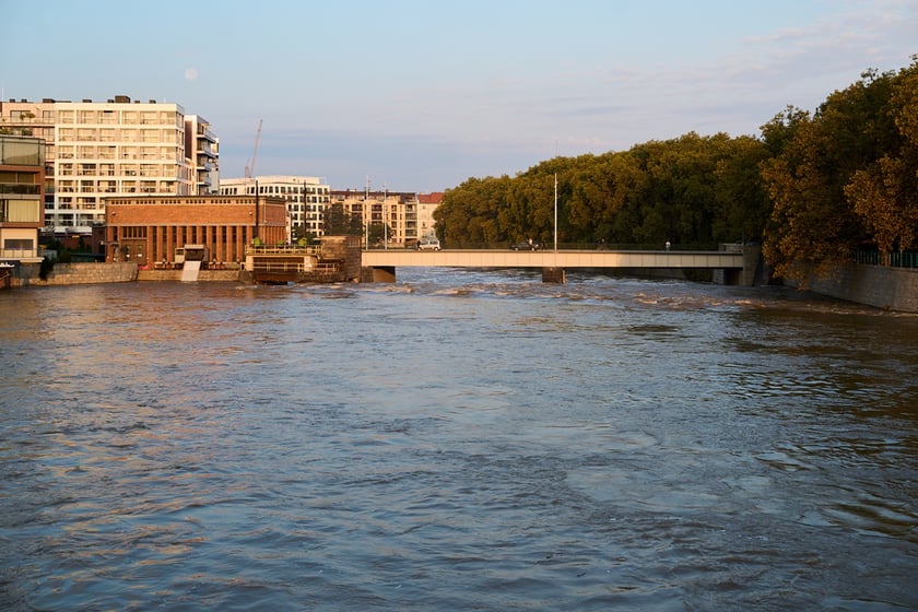 Odra we Wrocławiu, czwartek, 19 września rano