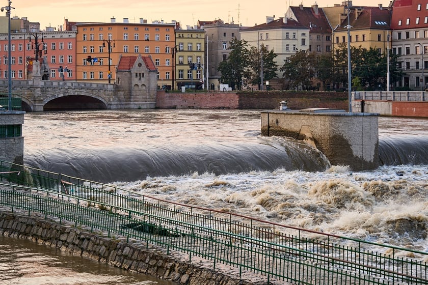 Odra we Wrocławiu, czwartek, 19 września rano
