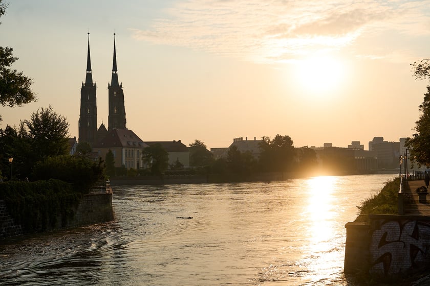 Odra we Wrocławiu, czwartek, 19 września rano