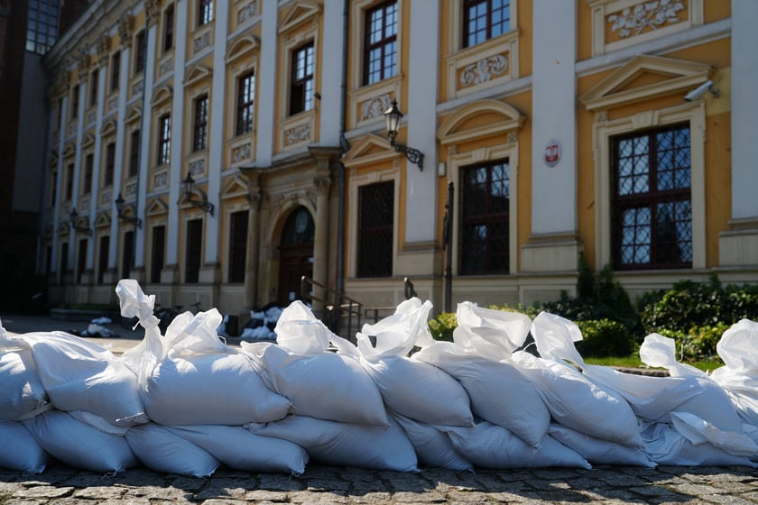 Zabezpieczenia w centrum Wrocławia, 18 września 2024