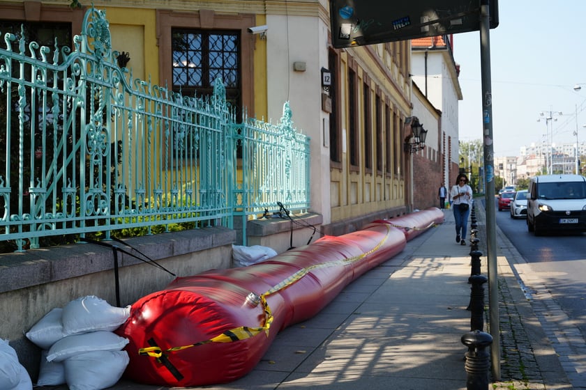 Zabezpieczenia w centrum Wrocławia, 18 września 2024