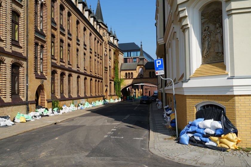 Zabezpieczenia w centrum Wrocławia, 18 września 2024