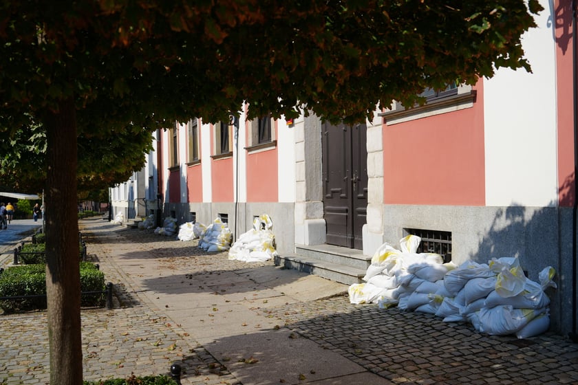 Zabezpieczenia w centrum Wrocławia, 18 września 2024