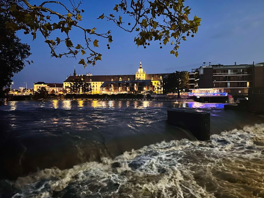 Odra we Wrocławiu,  19 września