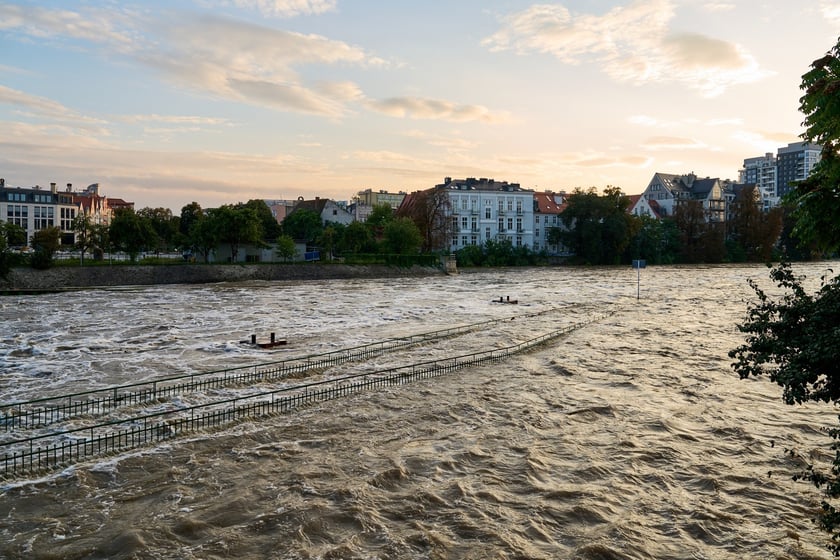 Odra we Wrocławiu,  19 września