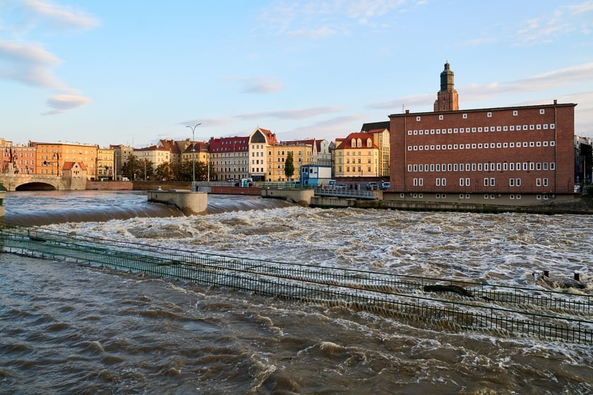 Odra we Wrocławiu,  19 września
