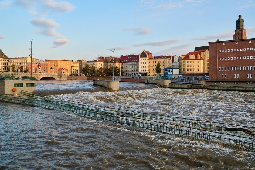 Odra we Wrocławiu,  19 września