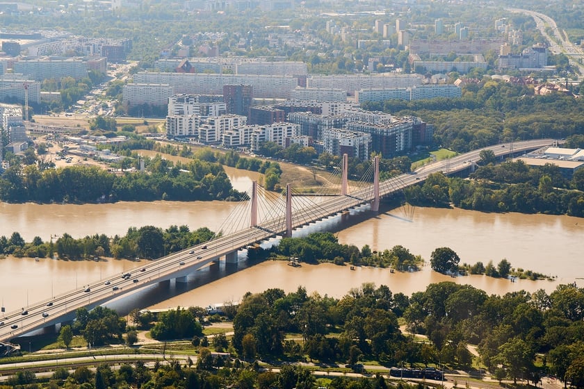 Wrocław z lotu ptaka. Zdjęcia lotnicze z powodzi [21 września]