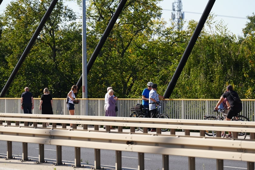 Most Milenijny nad Odrą we Wrocławiu: Dobry widok na Odrę