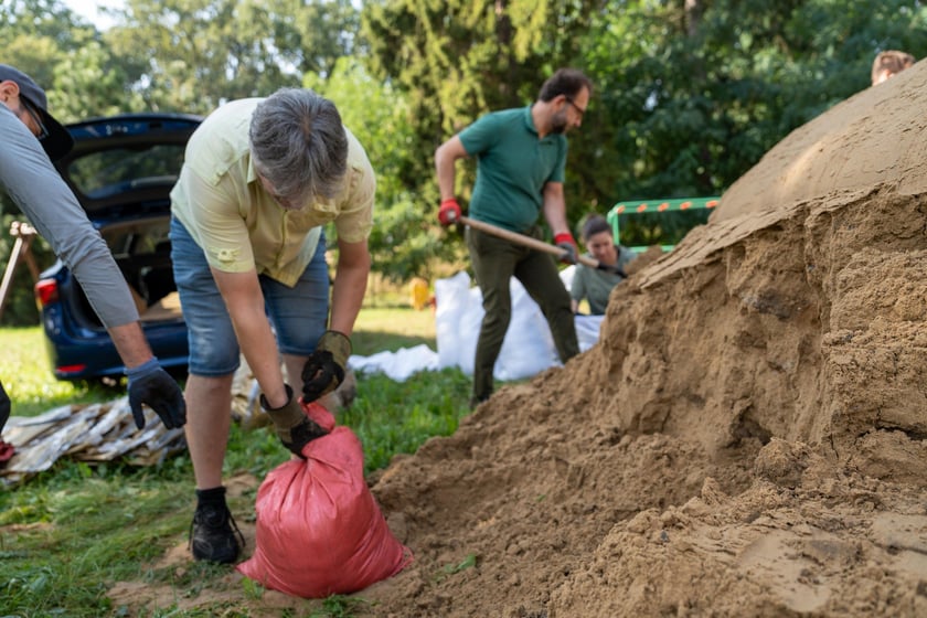 Podczas alarmu powodziowego we Wrocławiu