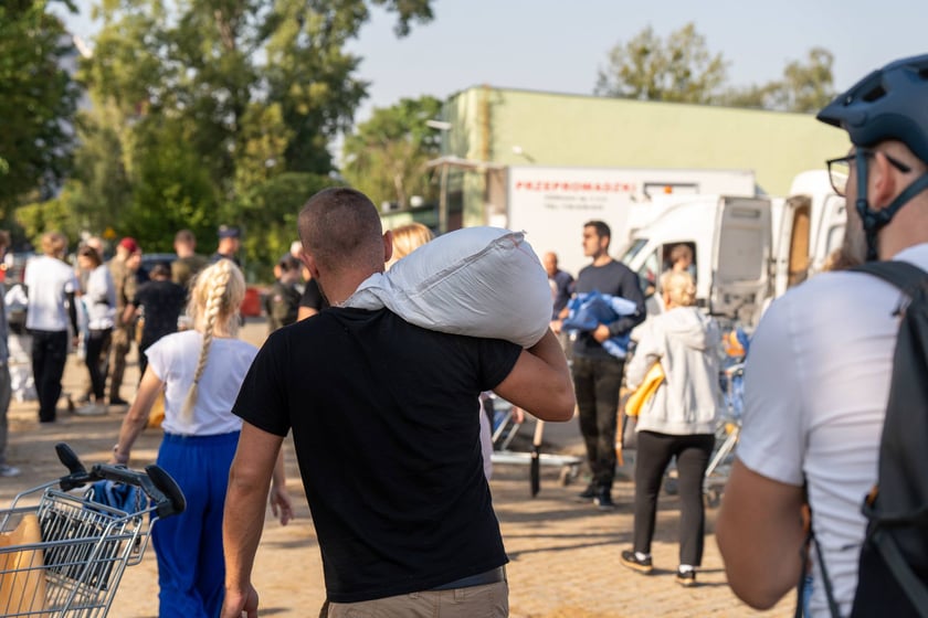 Podczas alarmu powodziowego we Wrocławiu