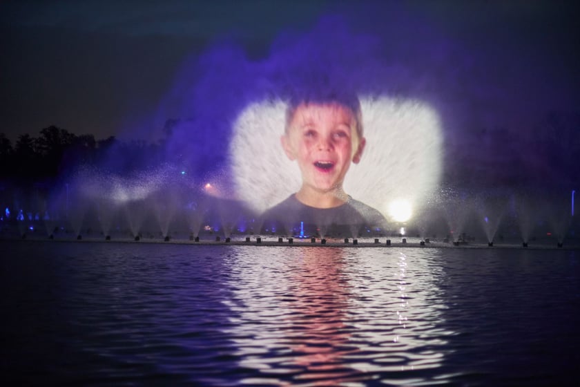 Wrocławska Fontanna Multimedialna - pokaz