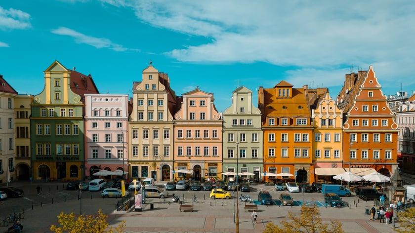 Wrocław z drona. Plac Solny&nbsp;