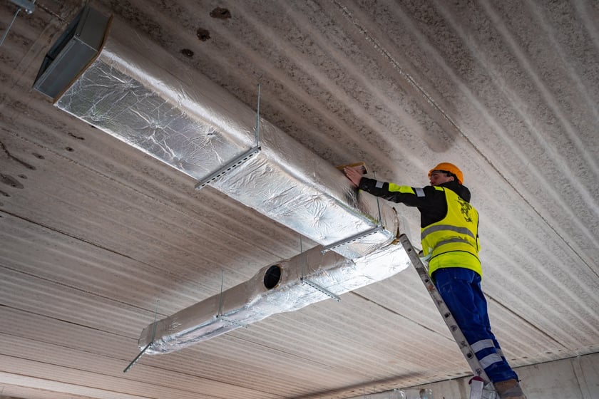 Budowa ZSP na Zwycięskiej (koniec lutego 2025 roku)