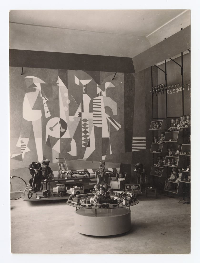 Sklep z zabawkami przy Piłsudskiego, 1959.&nbsp;