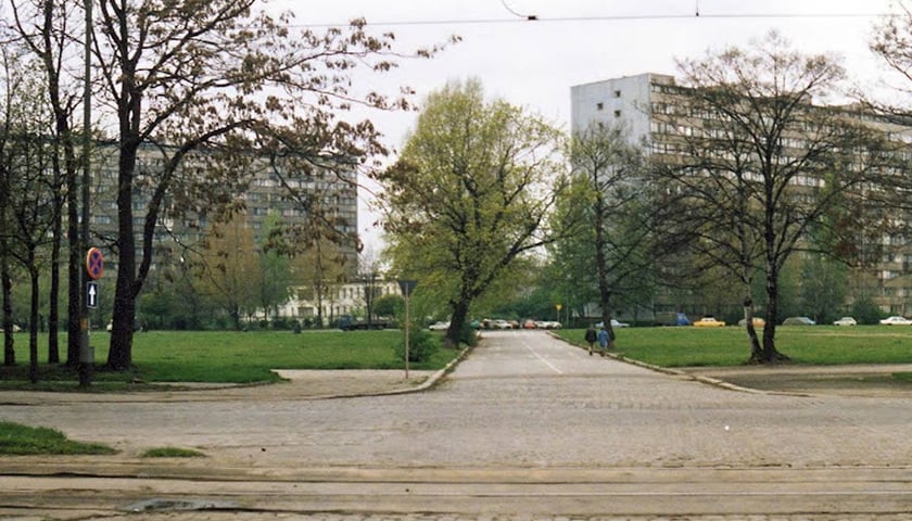 Fragment ulicy Lubuskiej między Gwiaździstą i Powstańców Śląskich – przed wojną Kaiser-Wilhelm-Str.