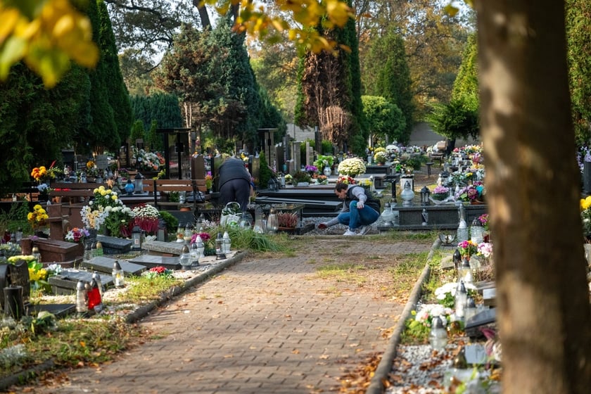 Przygotowania do Wszystkich Świętych na cmentarzu Osobowickim - 27.10.2024