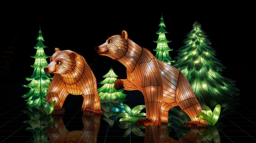 Ogrody Światła: Garden of Lights Dzika Azja w zoo Wrocław&nbsp;