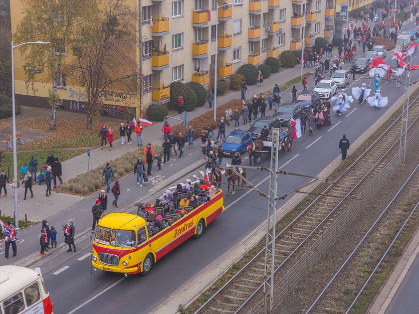 Radosna Parada Niepodległości. Wrocław, 11.11.2024