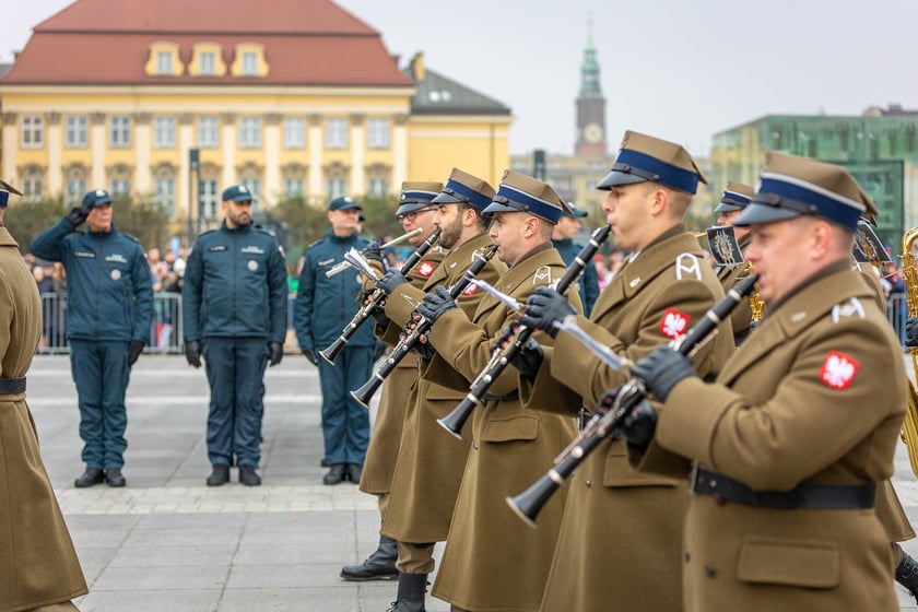 Uroczystości z okazji Narodowego Święta Niepodległości na placu Wolności we Wrocławiu - 11.11.2024
