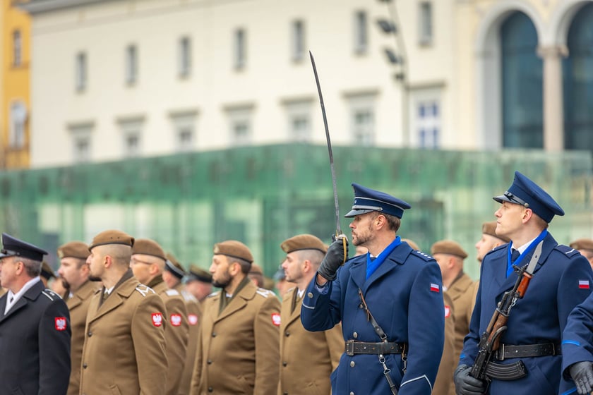 Uroczystości z okazji Narodowego Święta Niepodległości na placu Wolności we Wrocławiu - 11.11.2024