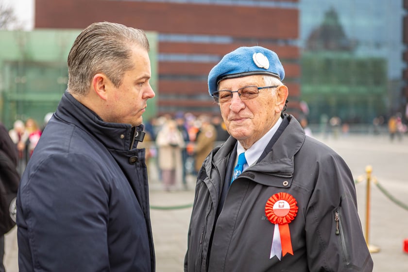 Uroczystości z okazji Narodowego Święta Niepodległości na placu Wolności we Wrocławiu - 11.11.2024