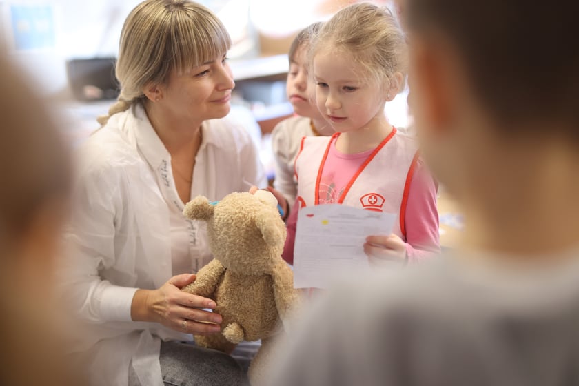 Klinika pluszowego misia w przedszkolu "Niezapominajka". Wrocław, 25.11.2024