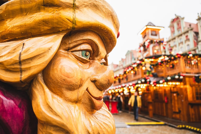 Wrocławski Jarmark Bożonarodzeniowy 2024 w dniu otwarcia (29 listopada)