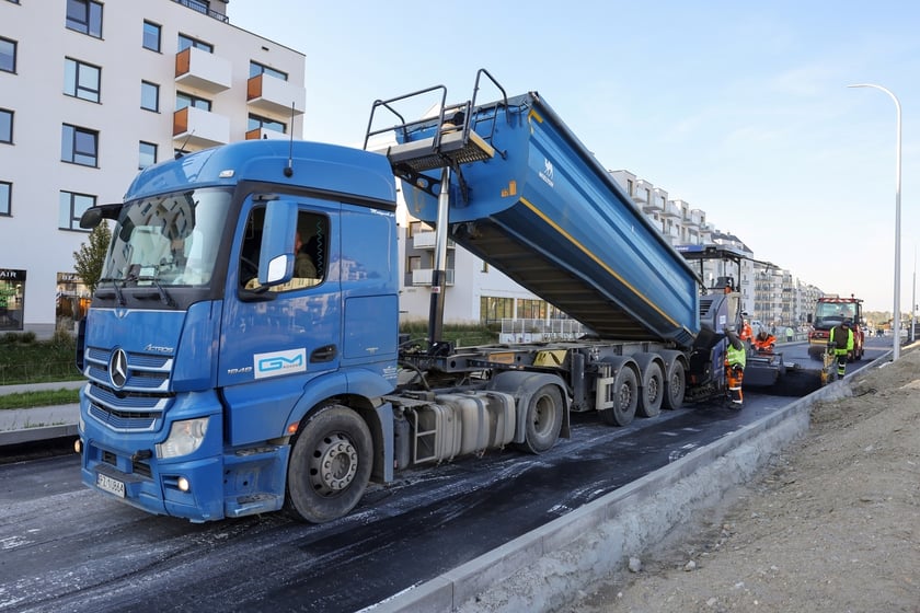 Budowa TAT na Jagodno w październiku 2024 roku