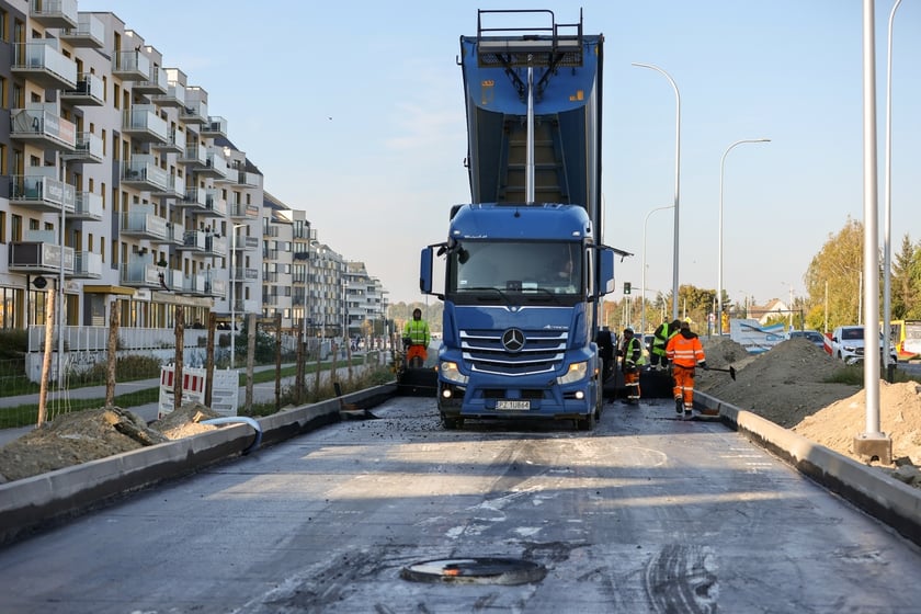Budowa TAT na Jagodno w październiku 2024 roku