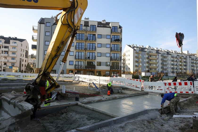 Budowa TAT na Jagodno w październiku 2024 roku