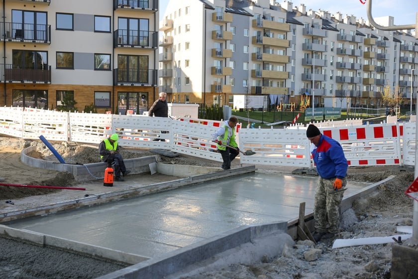 Budowa TAT na Jagodno w październiku 2024 roku