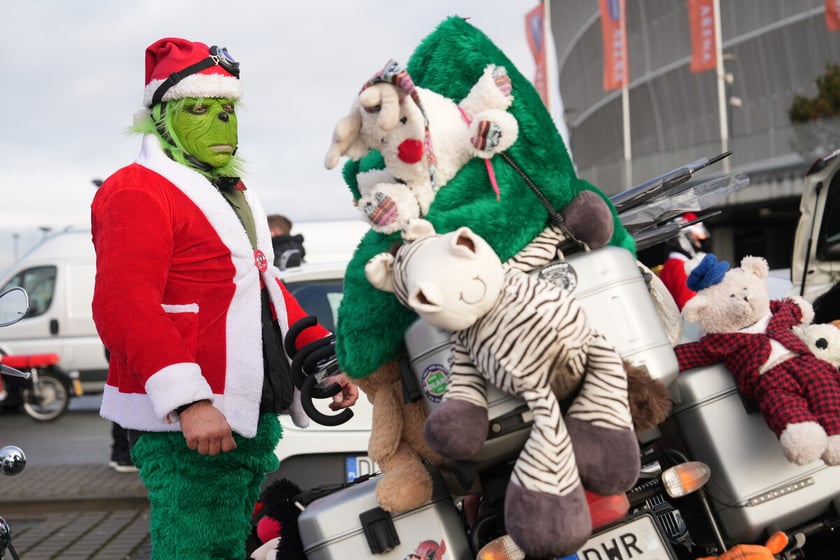 Przejazd Moto Mikołajów przez Wrocław, 07.12.2024