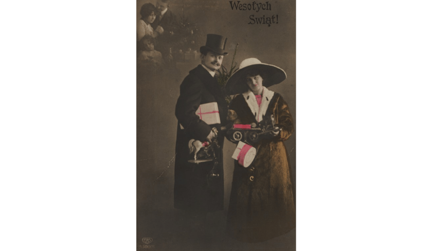 Dawna kartka świąteczna ze zbiorów Polony