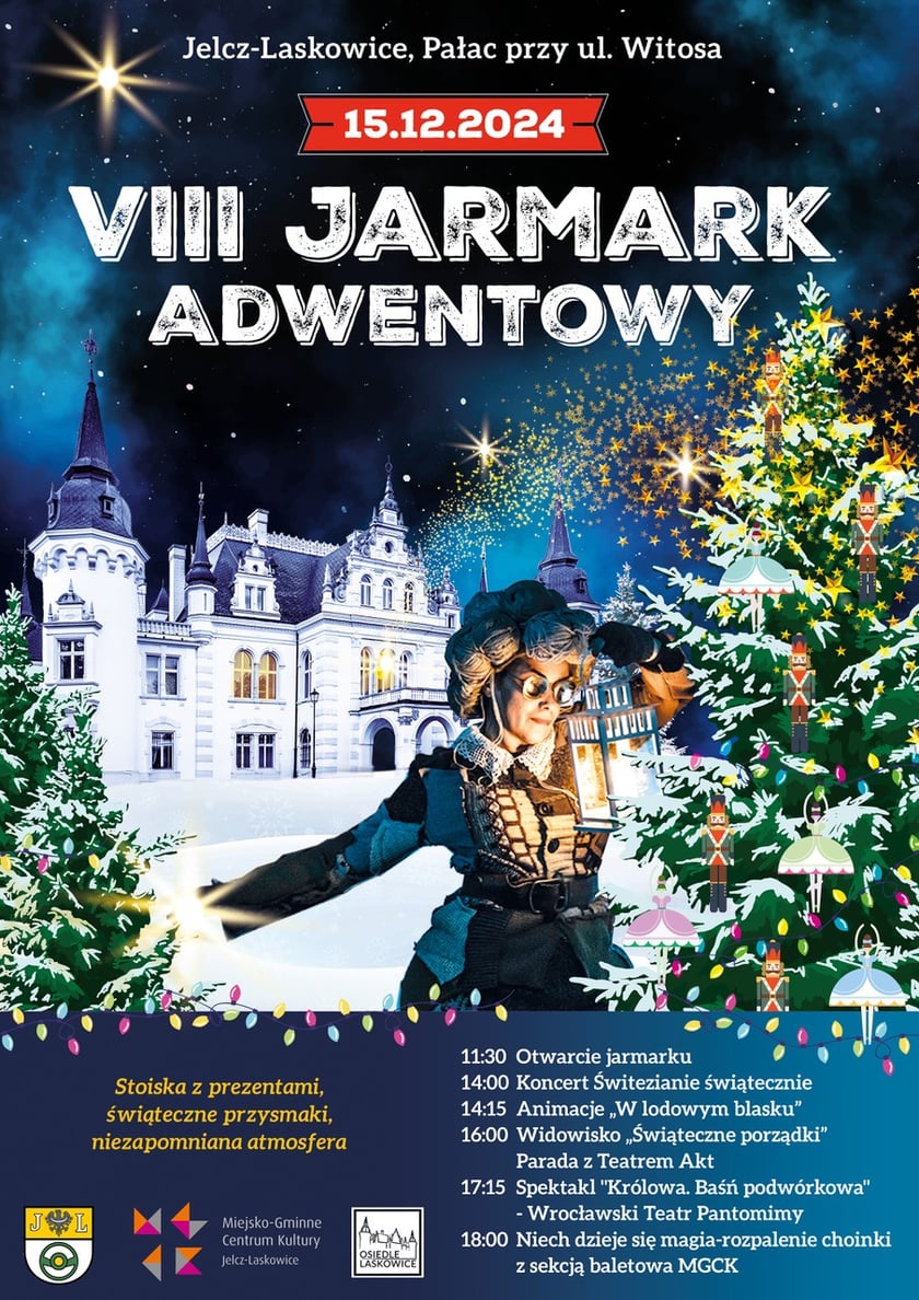 Program jarmarku w Jelczu Laskowicach, 15 grudnia, godz. 11.30-18