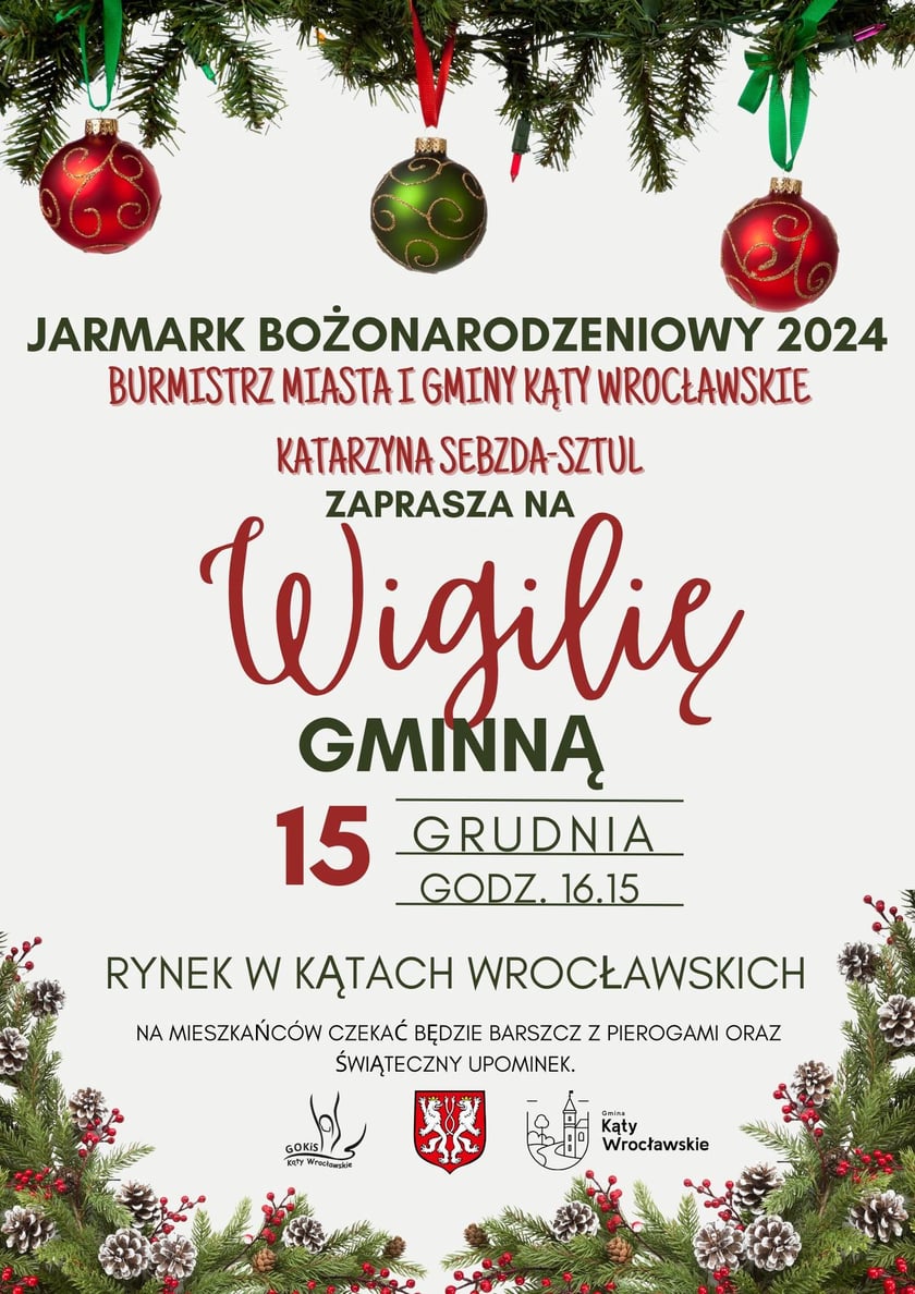 Jarmark w Ktąch Wrocławskich, 15 grudnia, godz. 16