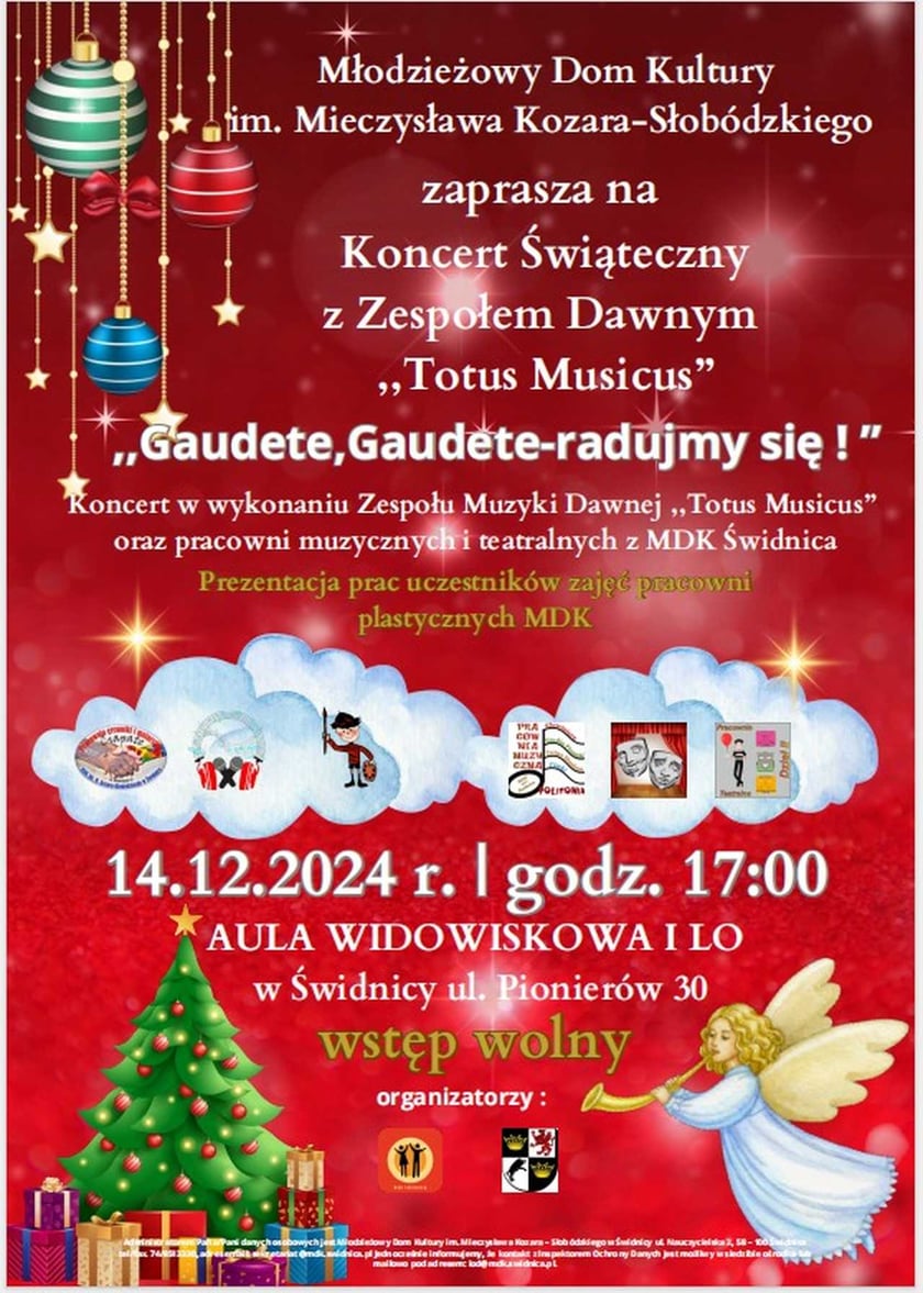 Koncert w Świdnicy, 14 grudnia, godz. 17