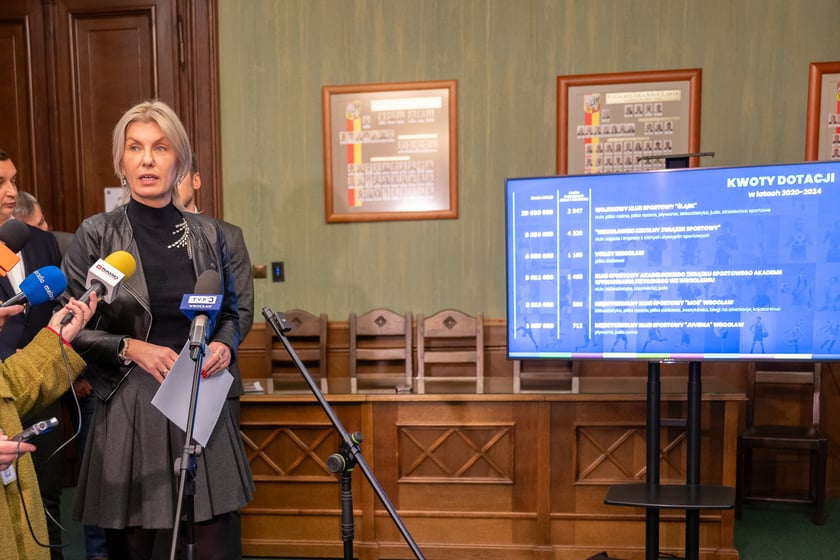 Miejskie dofinansowanie sportu dzieci i młodzieży - konferencja prasowa 16.12.2024 r.