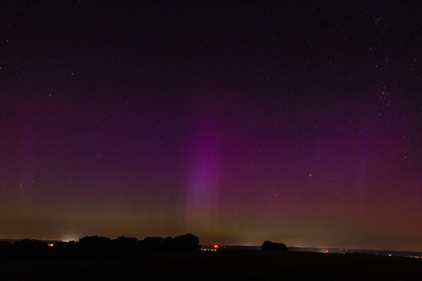 zorza nad Wrocławiem