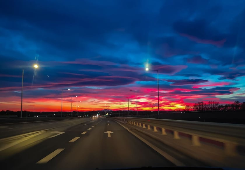 Niebo nad Wrocławiem - 1 stycznia 2025 r.