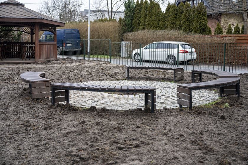 Budynek rady osiedla na Pawłowicach po przebudowie (styczeń 2025)